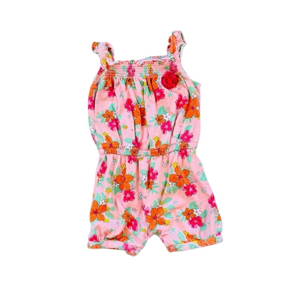 Carter's baby girl floral romper summer Jumpsuit size 12 months